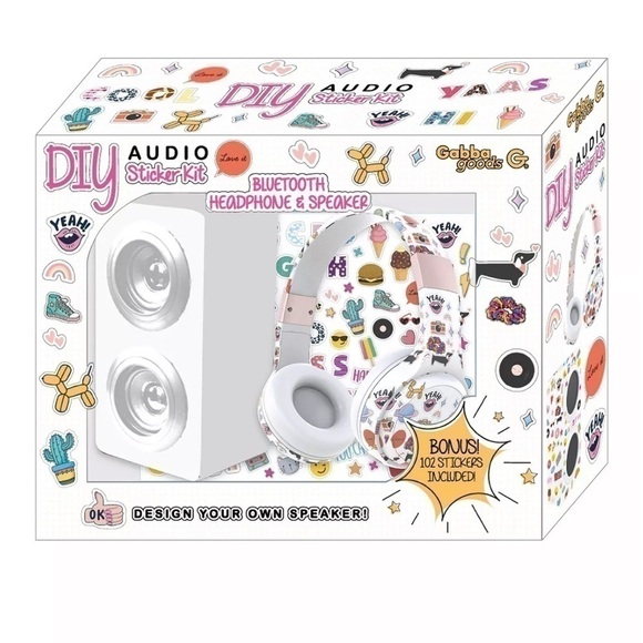 Gabba Goods DIY Patch Kit w/ Headphones, Bluetooth Speaker & Sticker Set… - Picture 3 of 7